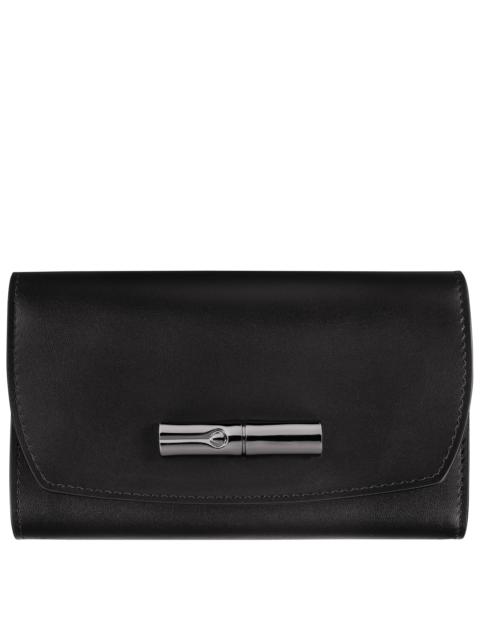 Longchamp Roseau Wallet Black - Leather