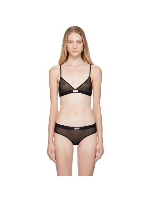 Alexander Wang Black Sheer Bra