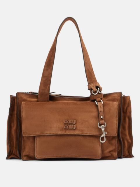Miu Miu Utilitaire suede shoulder bag