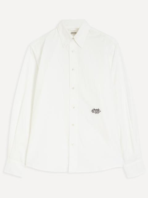 BODE Monogrammed Poplin Shirt