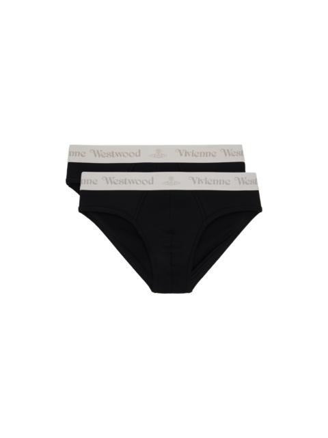 Two-Pack Black Briefs