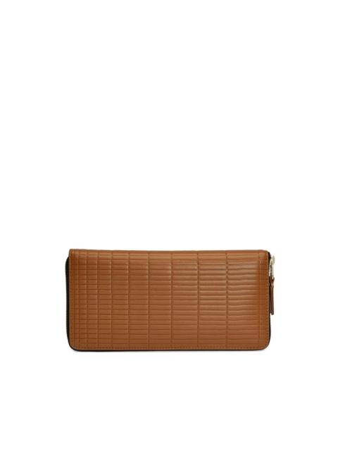 Comme Des Garçons Brick quilted zip-around wallet