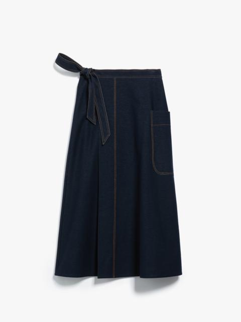 Max Mara ROBIN Jersey denim skirt