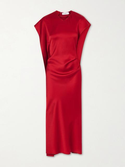 Victoria Beckham Satin Midi Dress