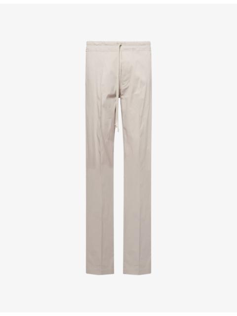 Rick Owens Dietrich Drawstring Straight-Leg Cotton Trousers