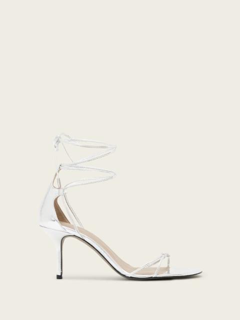 ALLSAINTS ALI LEATHER SILETTO SANDALS
