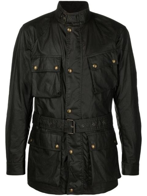 Belstaff waxed belted jacket