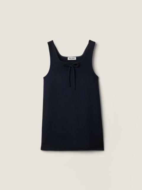 Miu Miu Waxed double wool dress