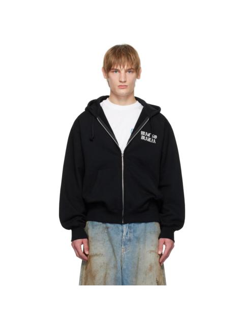 WACKO MARIA Black 'Fight Club' Middle Weight Full Zip Hoodie