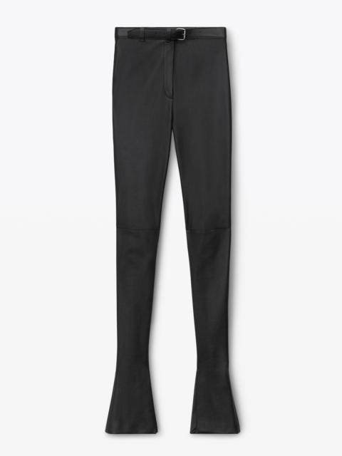 Alexander Wang lambskin tailored legging with leather belt