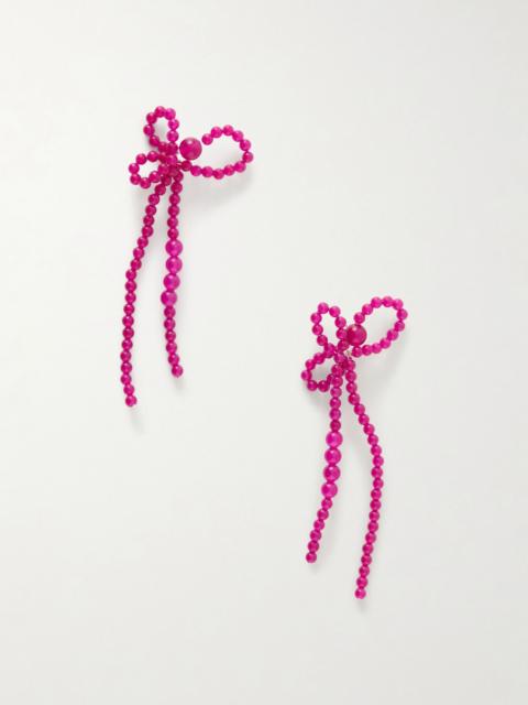 Completedworks Chalcedony bead earrings Pink