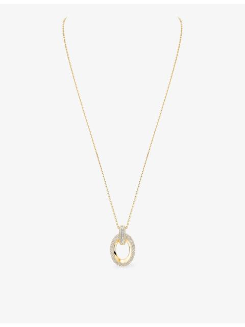 MESSIKA Groove 18ct Gold and 3.25ct Diamond Pendant Necklace