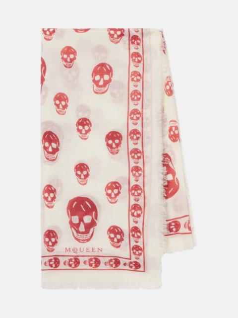 Alexander McQueen Skull wool scarf