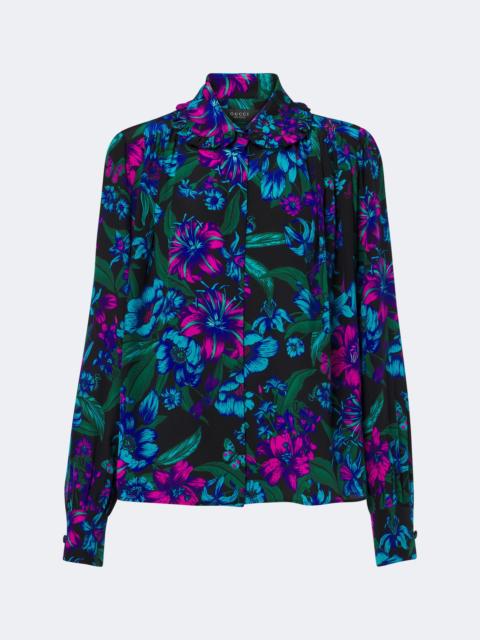 GUCCI Gucci Flora silk shirt