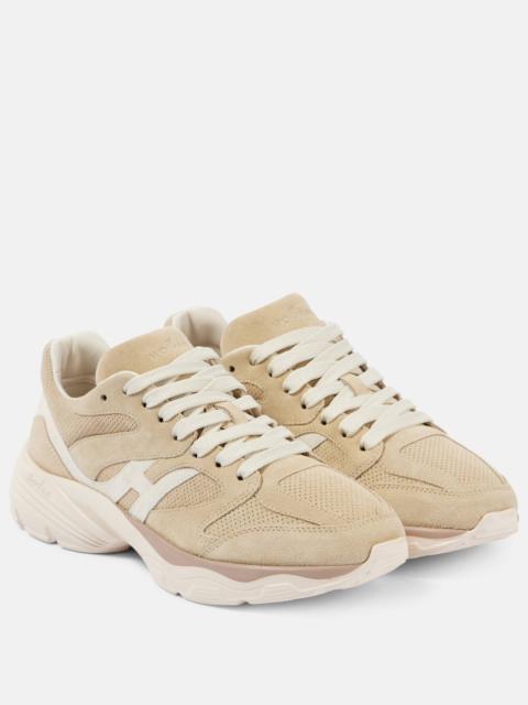 HOGAN Hogan H665 suede-trimmed sneakers