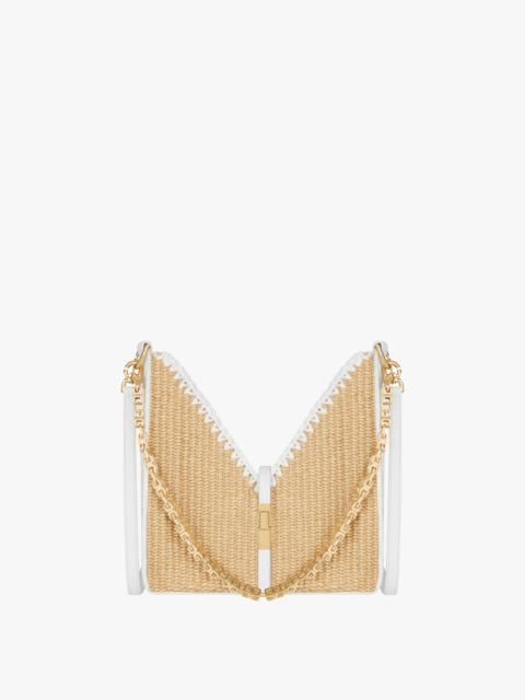 Givenchy MINI CUT OUT BAG IN RAFFIA WITH CHAIN