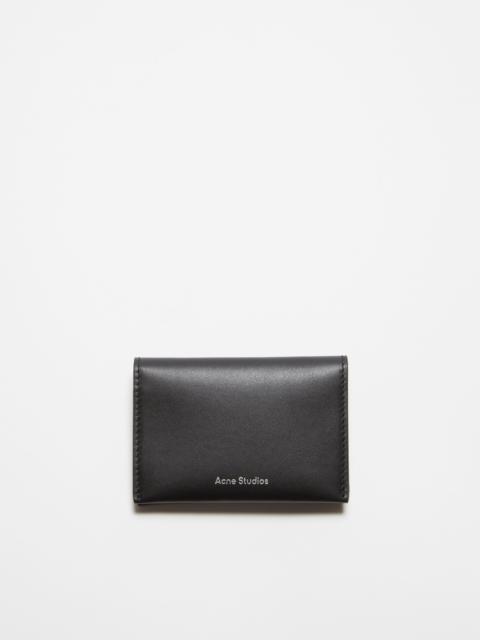 Acne Studios Folded leather wallet - Black