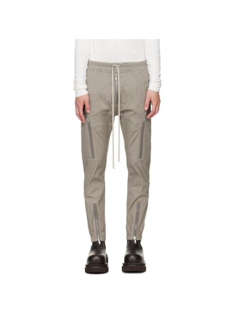 Rick Owens Gray Tower Heizer Cargo Pants