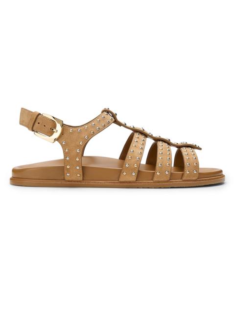 Stuart Weitzman Women's Perry Fisherman Leather Sandals - Golden Hour