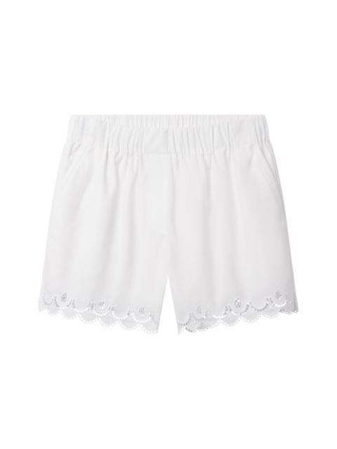 A.L.C. Gigi Embroidered Cotton Short