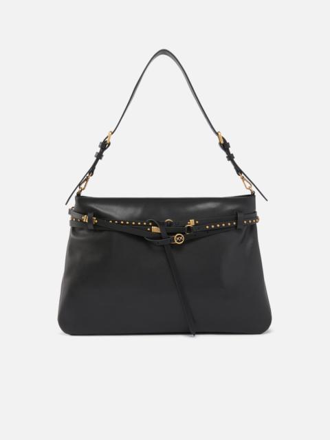 PINKO BELT BAG BIG LARGE SHOULDER BAG IN LEATHER