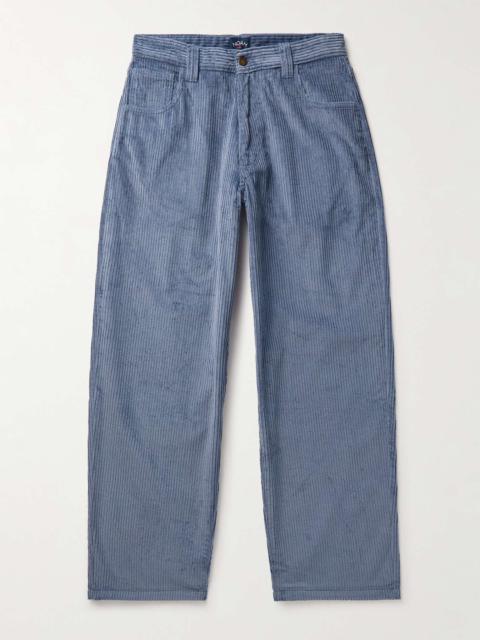 Straight-Leg Cotton-Corduroy Trousers