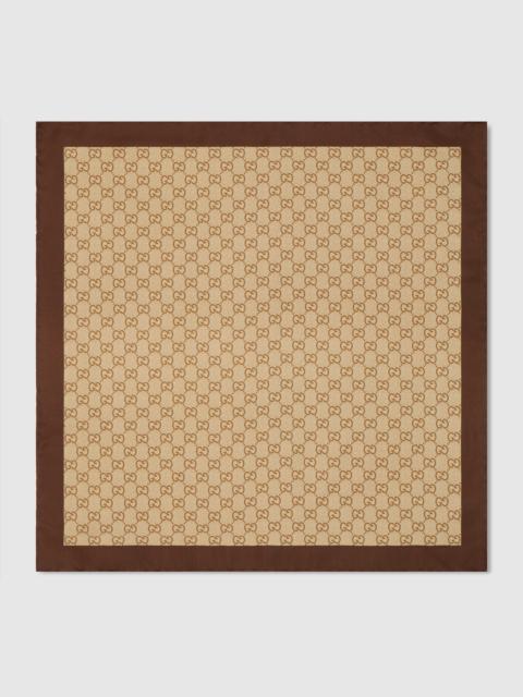 GUCCI Printed silk twill carré