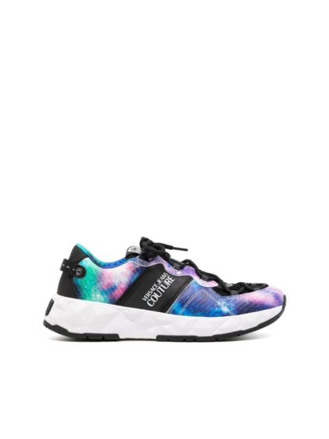 VERSACE JEANS COUTURE galaxy-print low-top sneakers