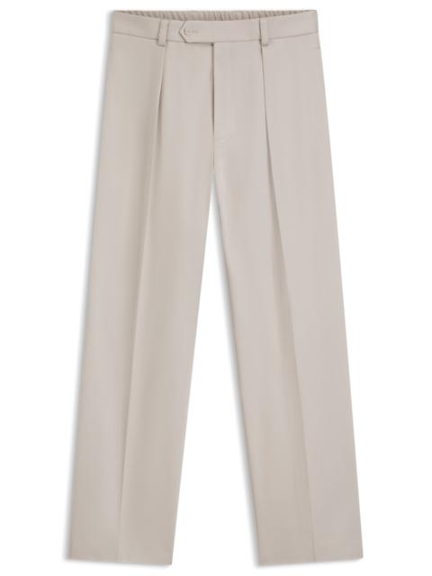 BOSS BECKHAM X BOSS MICRO-PATTERNED TROUSERS IN COTTON