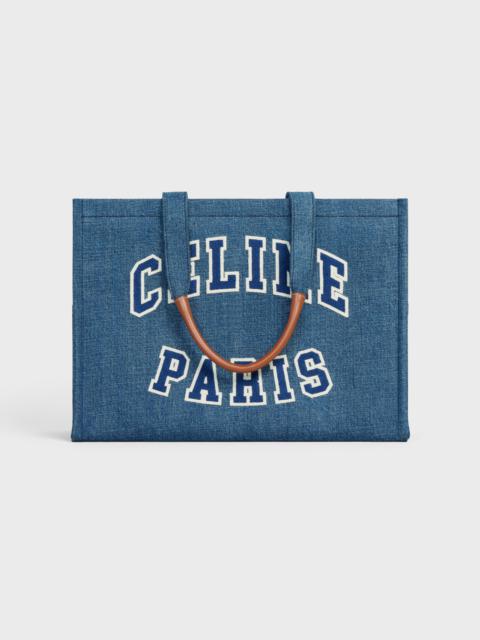 CELINE Large Cabas Thais in DENIM with celine paris AND CALFSKIN