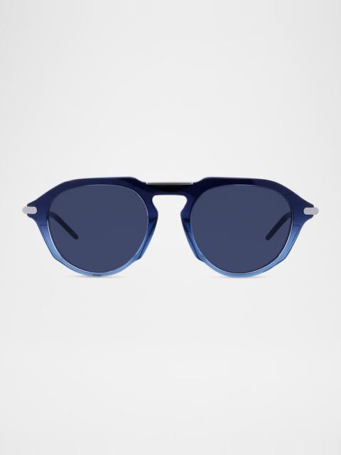 Givenchy Men's GV One Acetate and Nylon Round Sunglasses