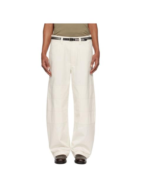 Lemaire Off-White Big Work Trousers