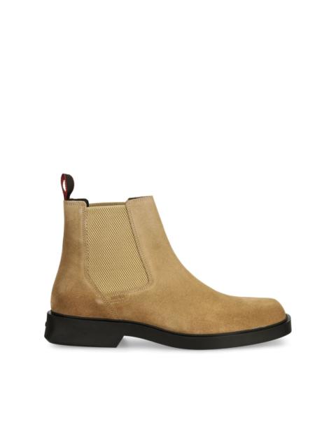 HUGO square-toe suede Chelsea boots
