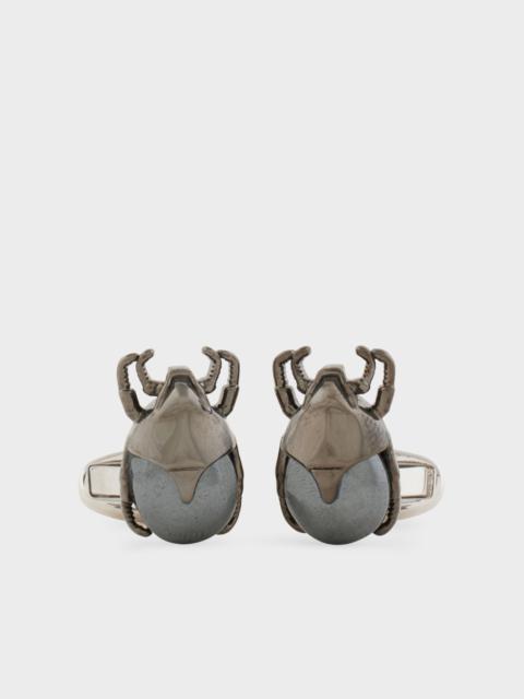 Metallic 'Beetle' Cufflinks