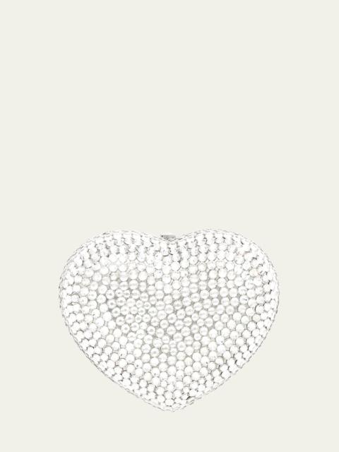JUDITH LEIBER Heart Crystal Pillbox