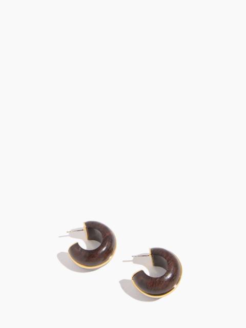 LIZZIE FORTUNATO Halo Hoops in Acacia Wood