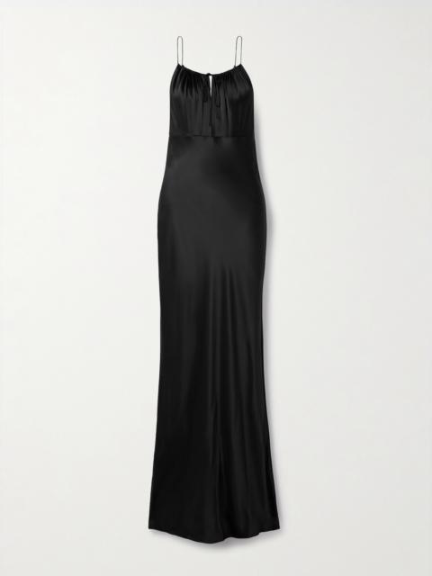 NILI LOTAN Ardelle Silk-charmeuse Gown