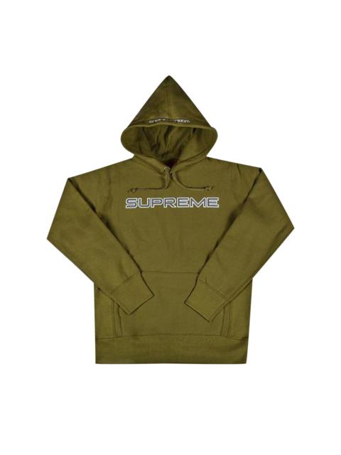Supreme Supreme Sequin Logo Hooded Sweatshirt 'Moss'