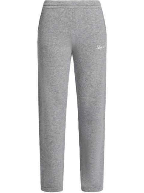 Sporty & Rich logo-embroidered track pants