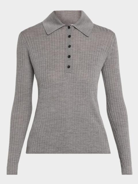 A.L.C. Alex Long-Sleeve Ribbed Wool Top