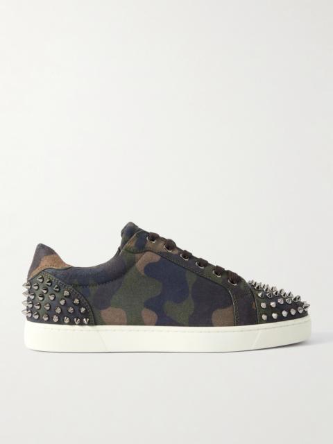 Christian Louboutin Seavaste 2 Studded Camouflage-Print Canvas Sneakers