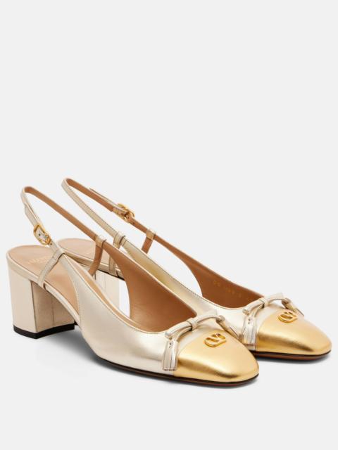 Valet Du Roi 60 leather slingback pumps
