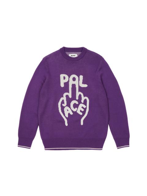 PALACE Palace Finger Up Knit Purple