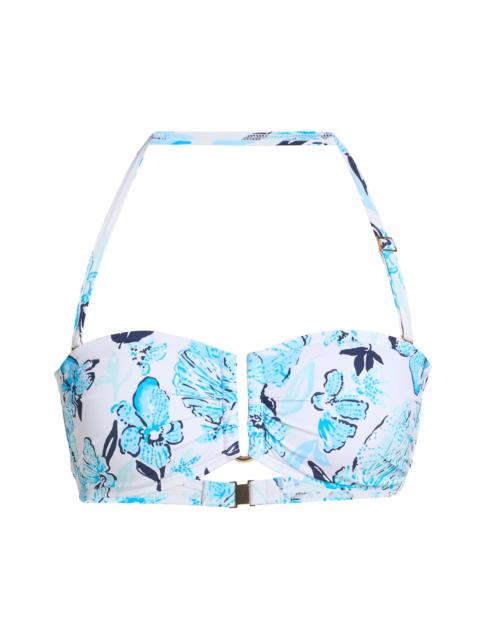 Lilly Pulitzer Women's Jessa Bandeau Bikini Top - White Multi