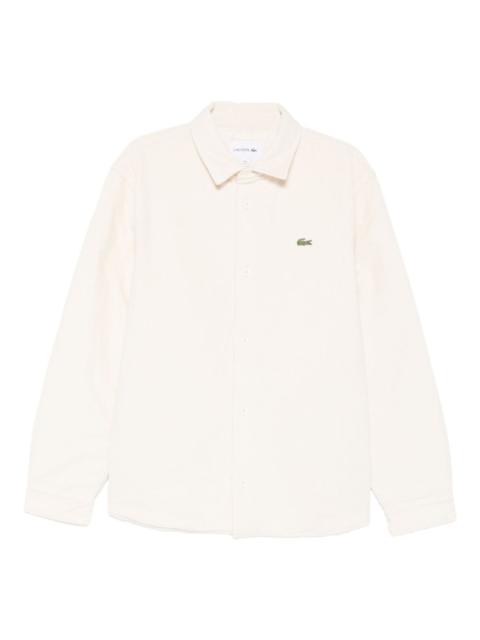 LACOSTE corduroy logo shirt