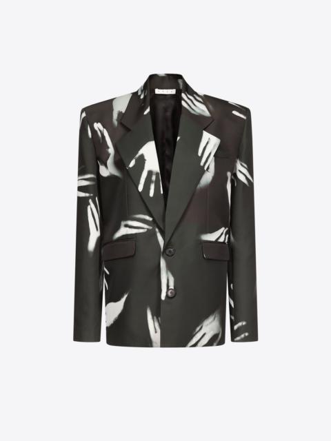 AREA HANDPRINT OVERSIZED BLAZER