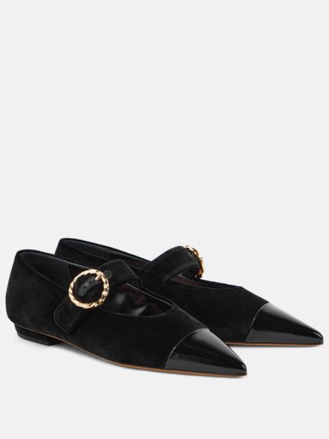 ULLA JOHNSON Kiki suede Mary Jane shoes