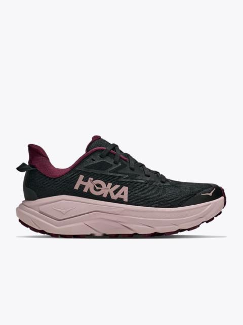 HOKA Women's Challenger 8 Shoes in Black/Pink Opal