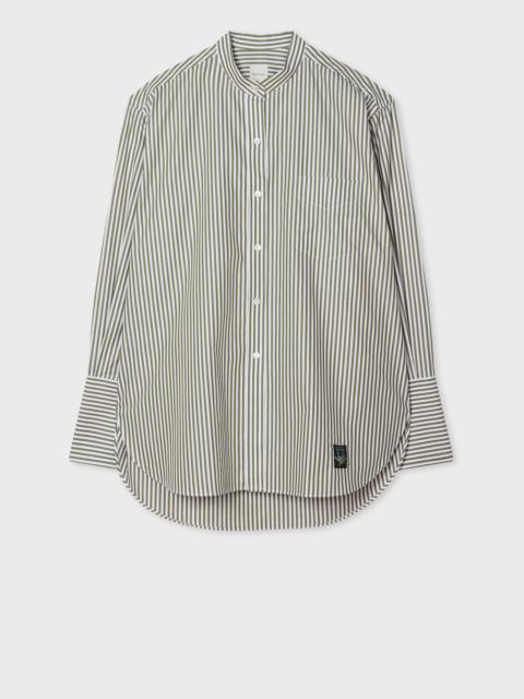 Paul Smith Women's Khaki Bengal Stripe Shirt