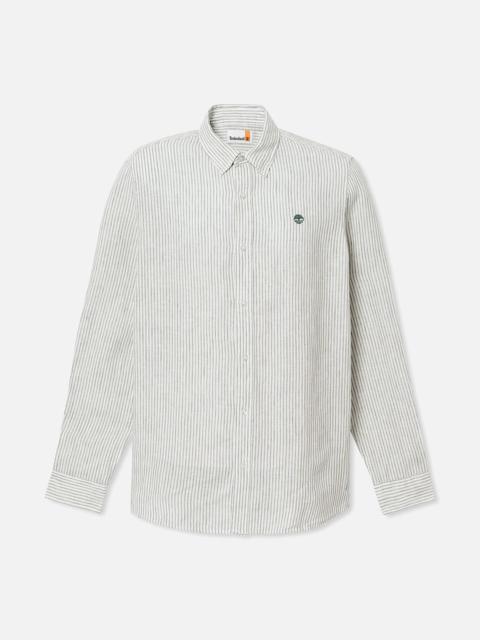 Timberland Men's Mill Brook Regular Fit Linen Shirt
